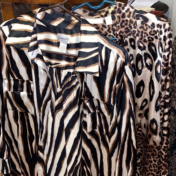 Chico's Jackets & Blazers - chicos silky jackets: prints